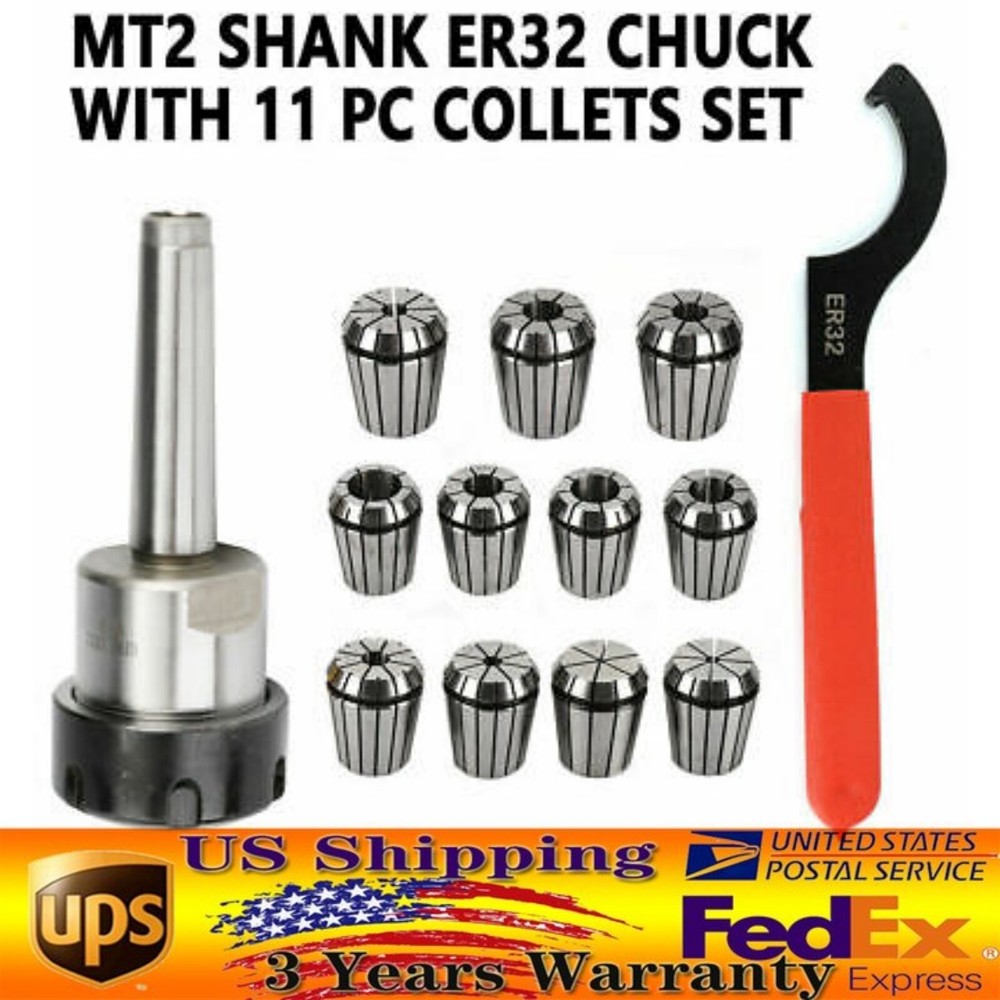MT2 ER32 Morse Taper Collet Chuck Tool Holder ER32 Collet Set Milling Tool Set