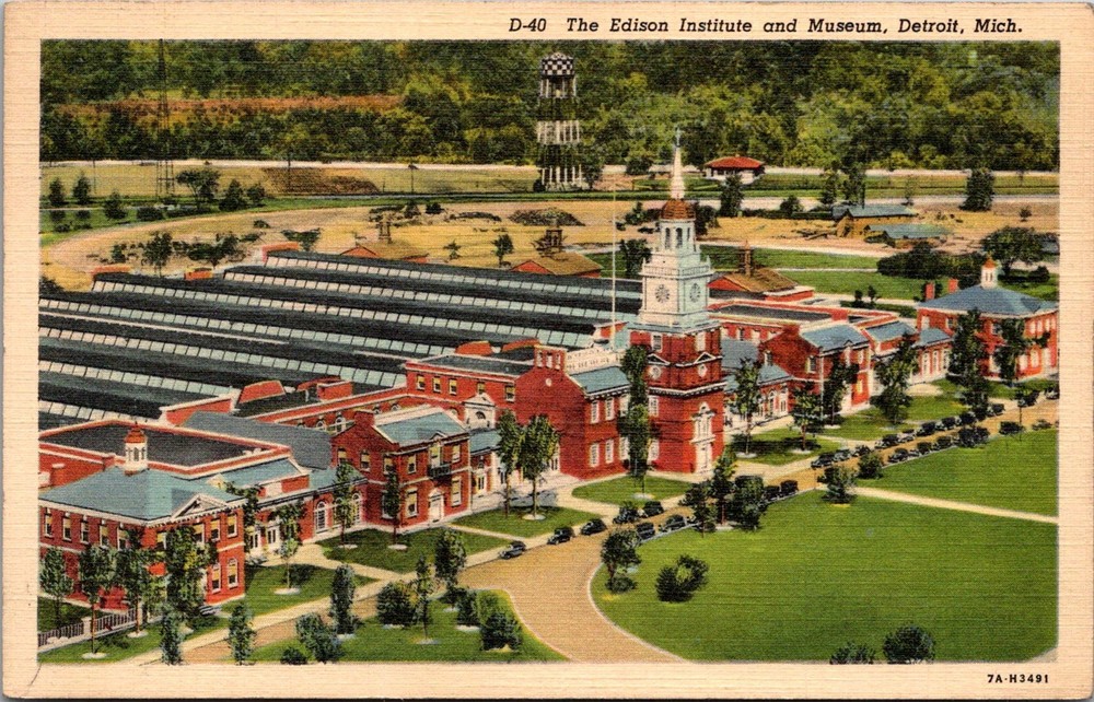 Dr Jim Stamps The Edison Institute and Museum Detroit Michigan Vintage Postcard