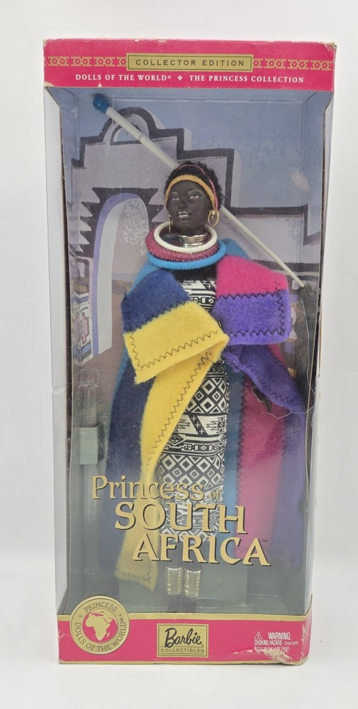 Princess Of South Africa Barbie Dolls Of The World 56218 New 2002 Mattel.
