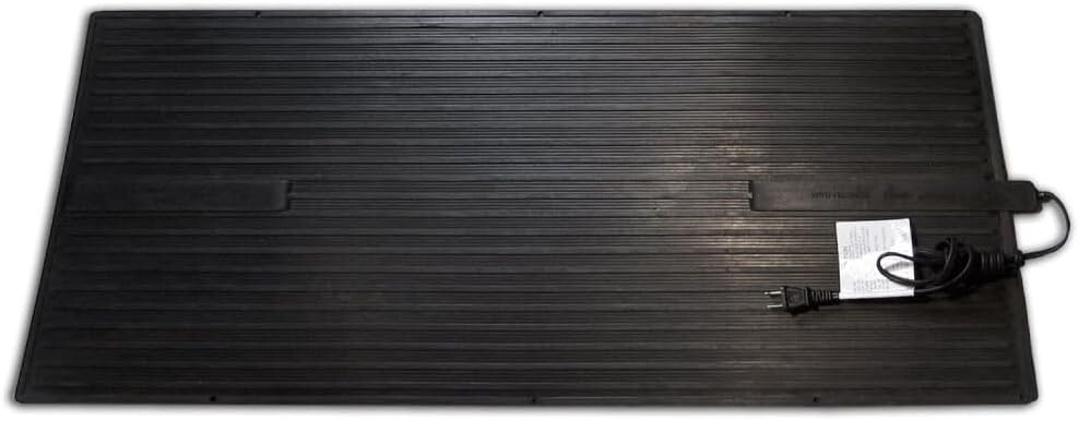 Products Super Foot Warmer, Small and Portable Heated Rubber Mat, Black
