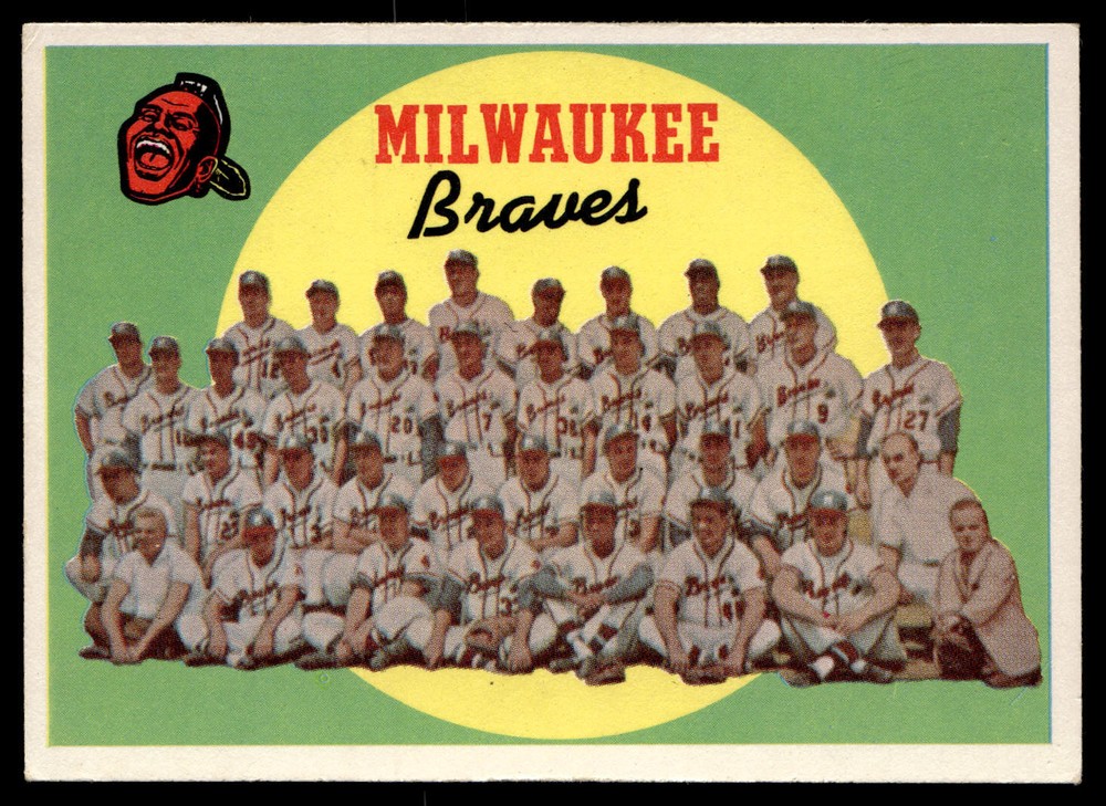 1959 Topps Braves Team Card / Fifth Series Checklist: 353-429 #419 Braves