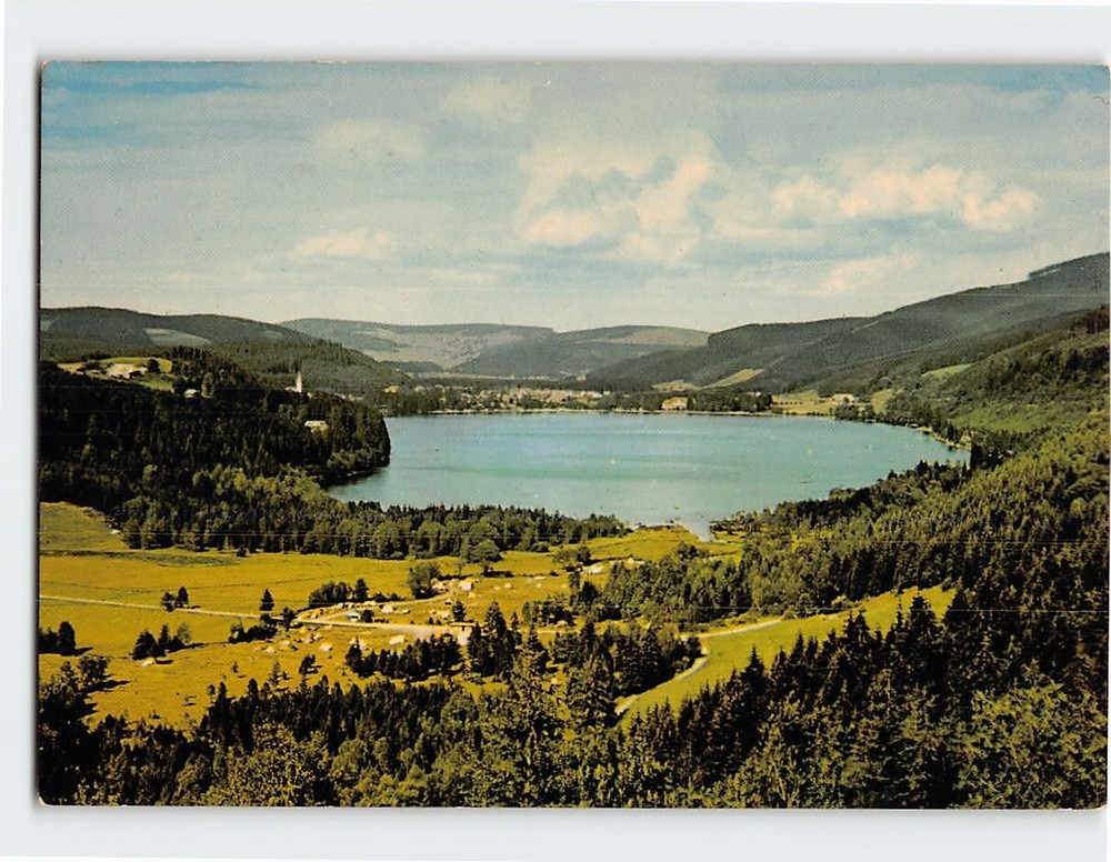 Postcard Aerial View Titisee Lake in Germany