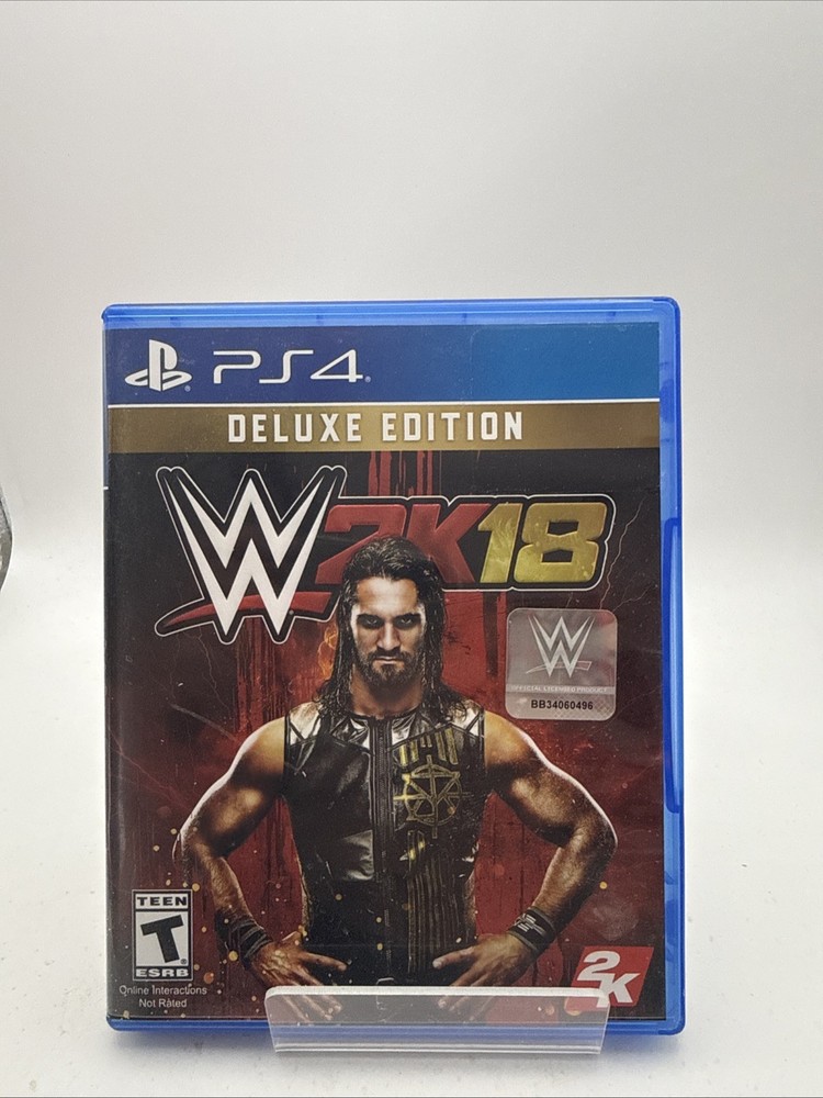 WWE 2K18: Deluxe Edition (PlayStation 4) W/ Unused Code - Clean Disc - Free Ship