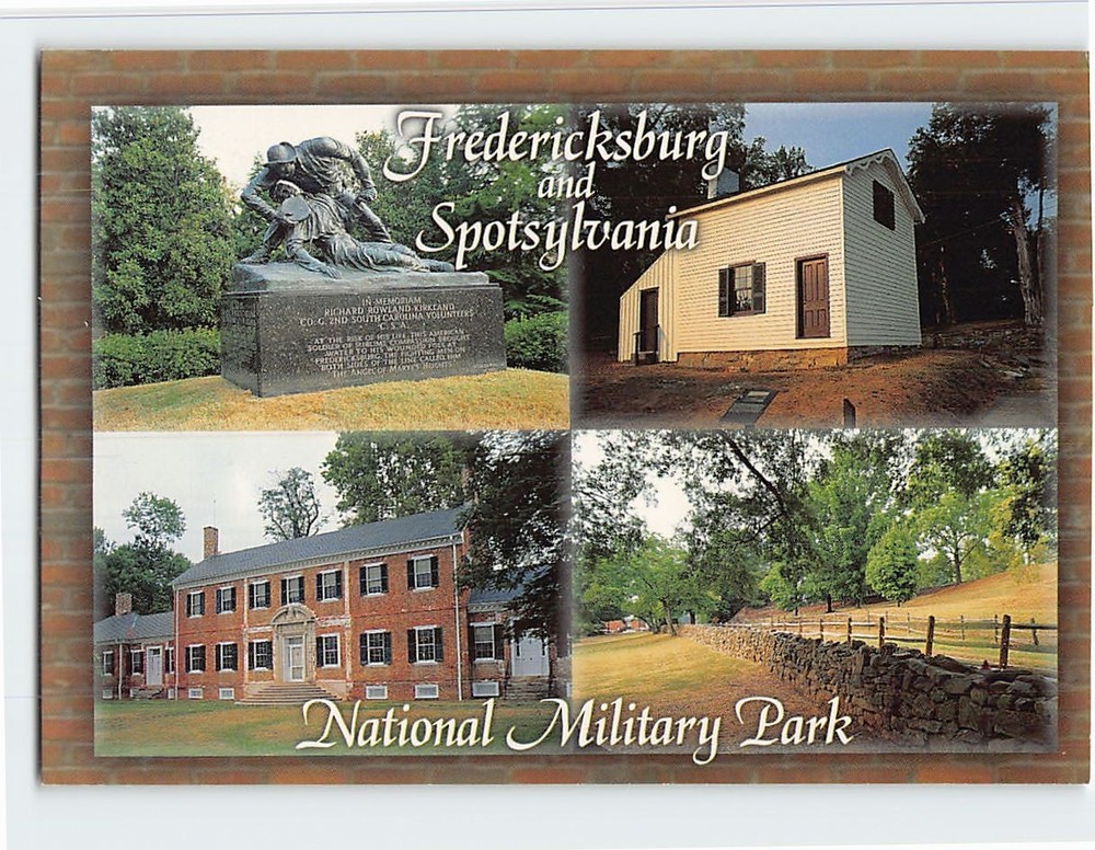 Postcard Fredericksburg & Spotsylvania National Military Park Virginia USA