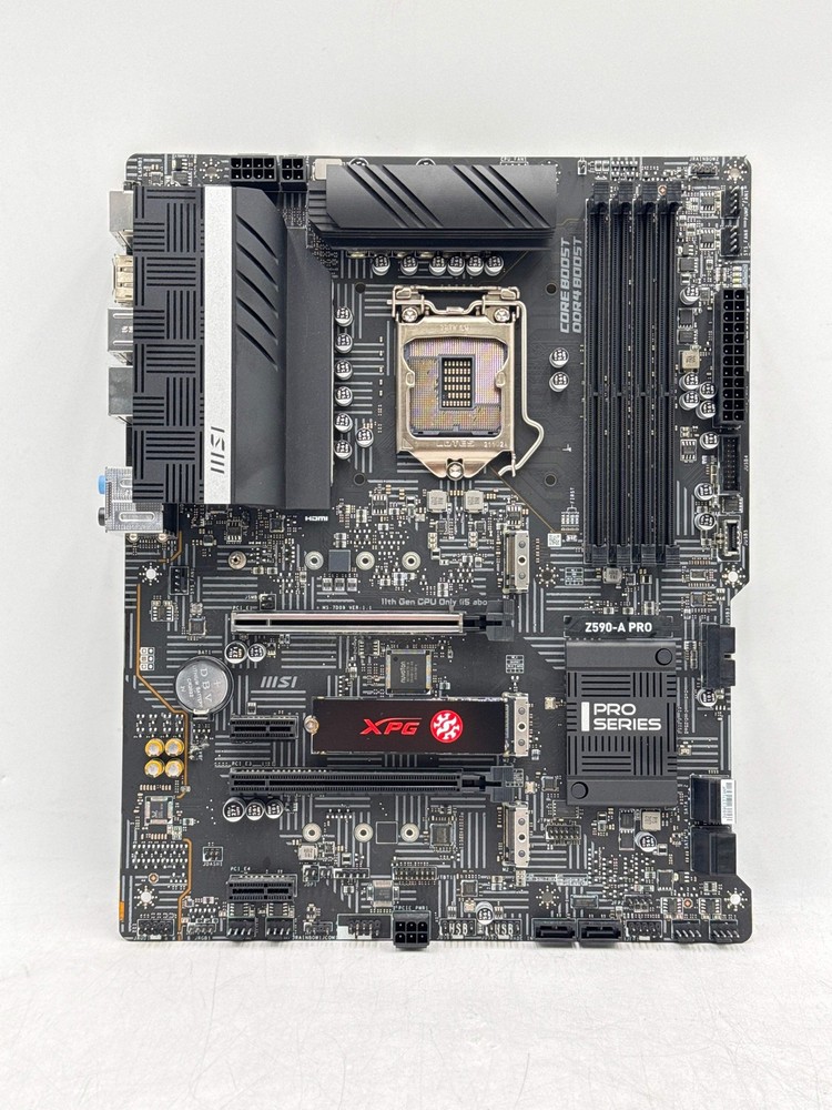 MSI Z590-A PRO LGA 1200 Intel Z590 ATX Intel Motherboard - For parts