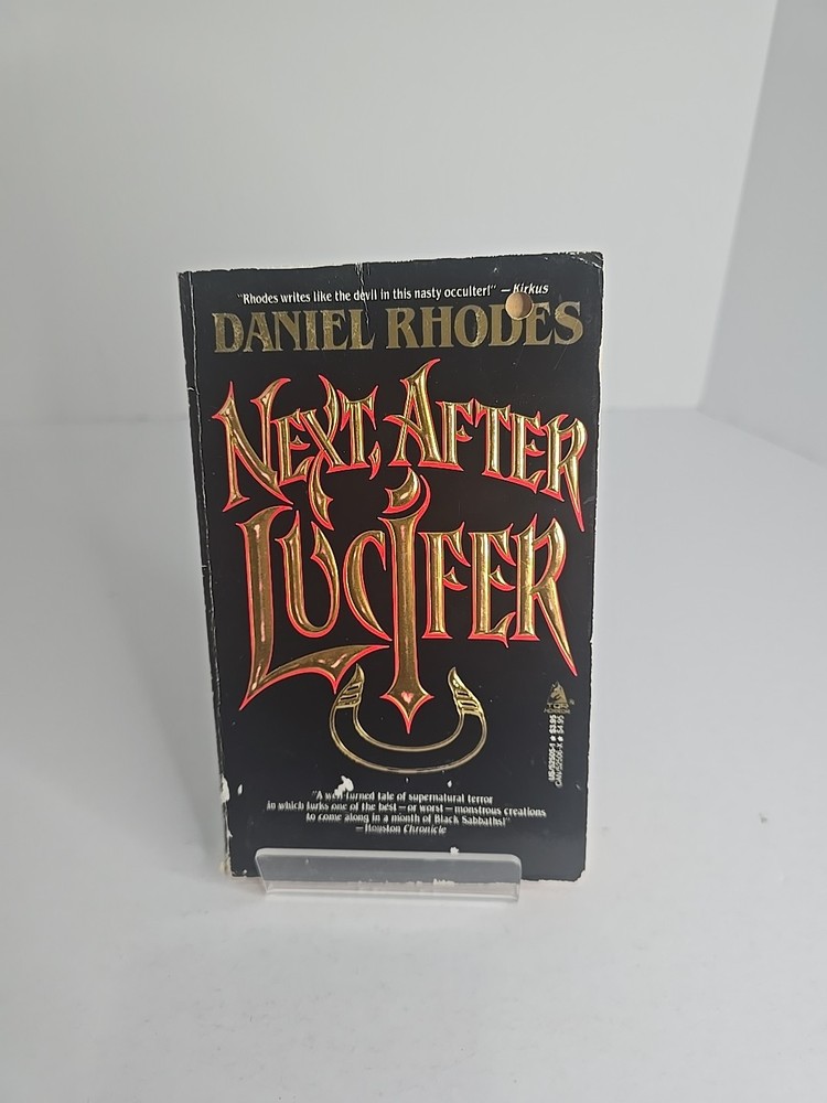 Next After Lucifer Daniel Rhodes Tor Horror 1988 1st PB Occult Supernatural OOP