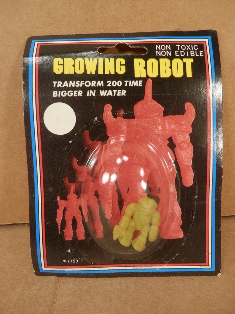 Vtg NIP 1980s Growing Robot #7753 