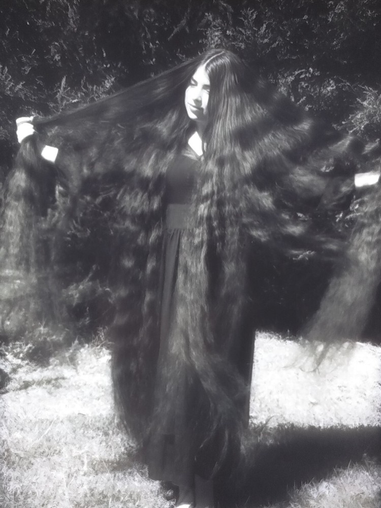 Vintage - Negative  - Beautiful Girl - Very Long Hair