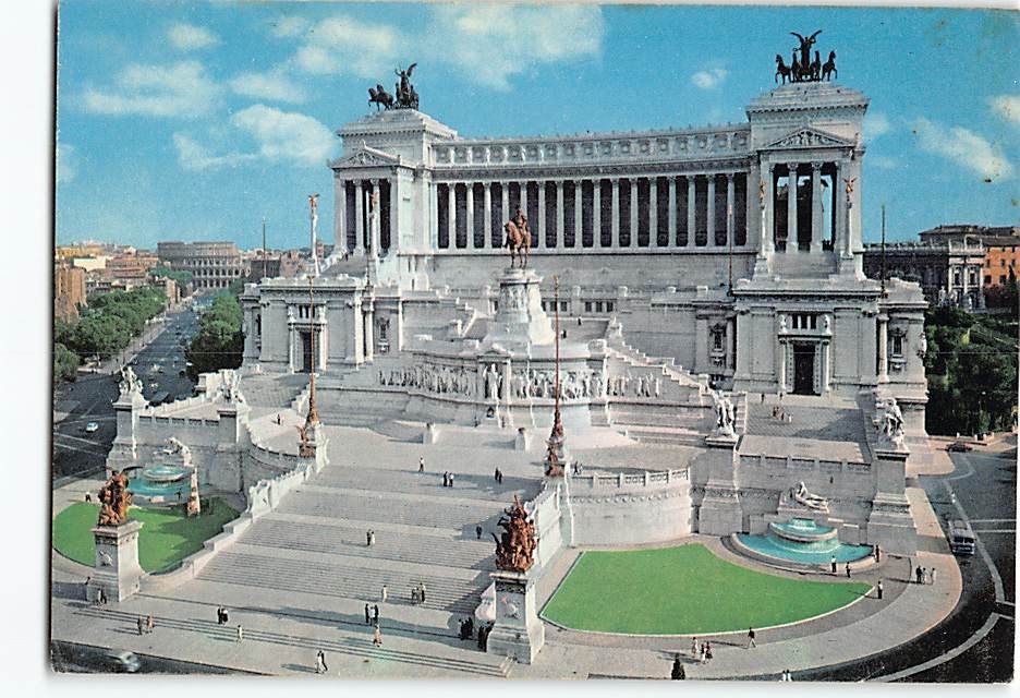 Postcard Altar of the Nation Rome Italy
