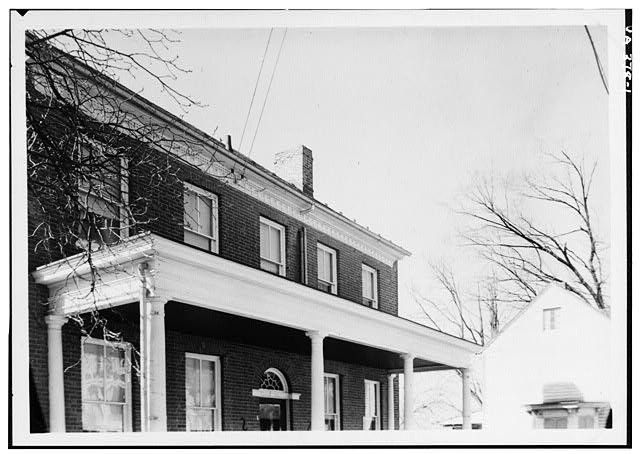 Photo:Waterford VA Main Street Old Bank Building 1900s Brick House Porch