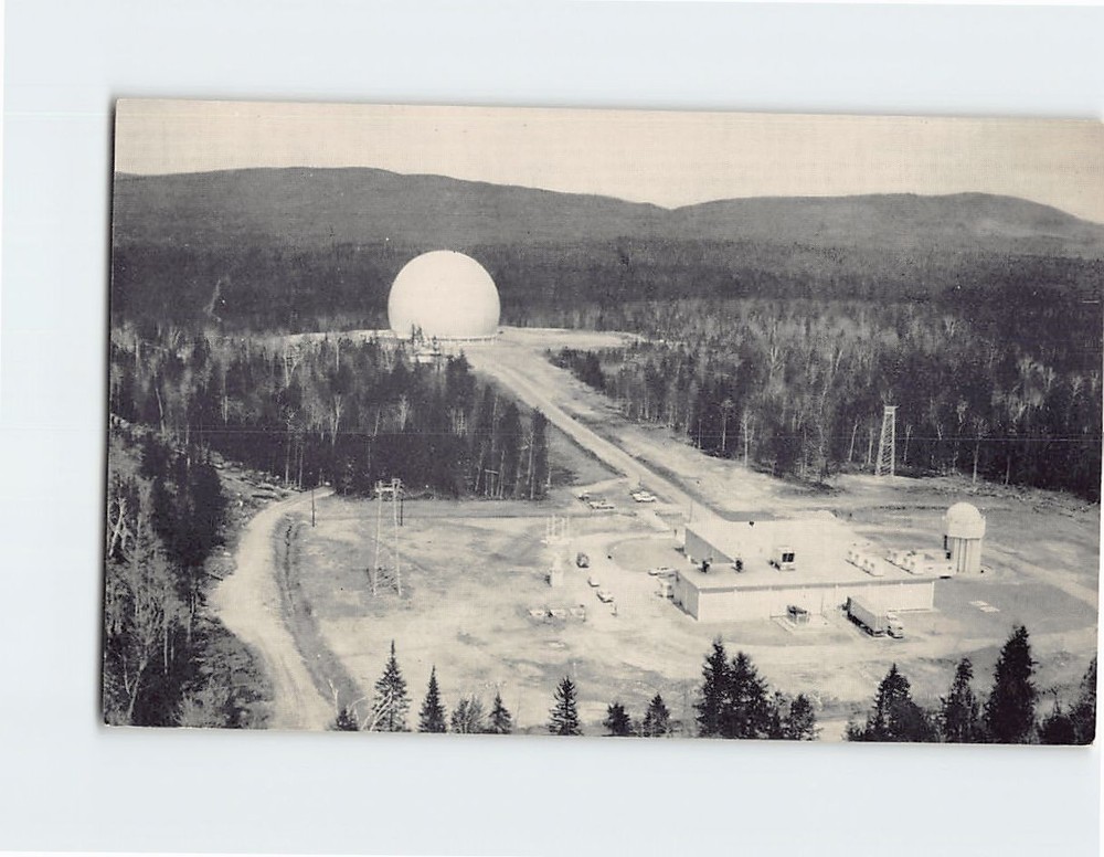 Postcard Bell Telephone System's Earth Station Andover Maine USA