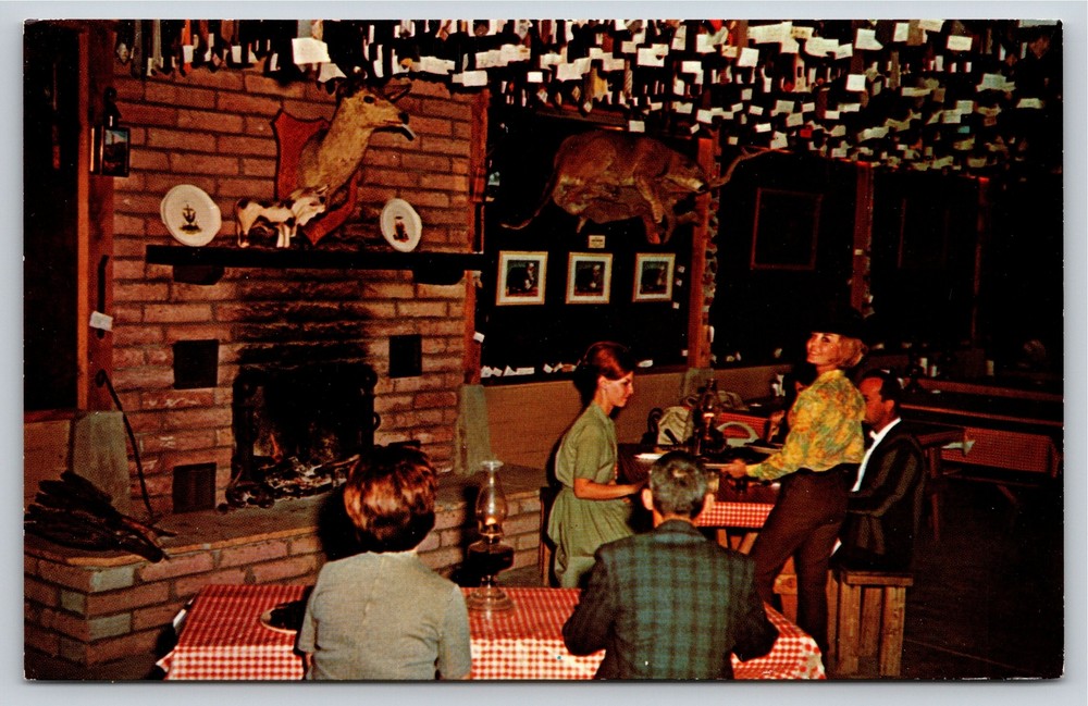 Interior~Dining Room Pinnacle Peak Patio Scottsdale Arizona~Vintage Postcard