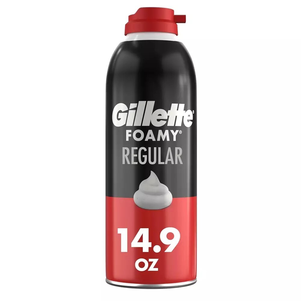 Gillette Foamy Classic Shave Foam 14.9 Oz - Smooth, Irritation-Free Shaving