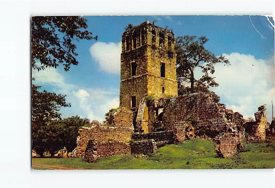 Postcard Ruins Cathedral Panama La Vieja Old Panama