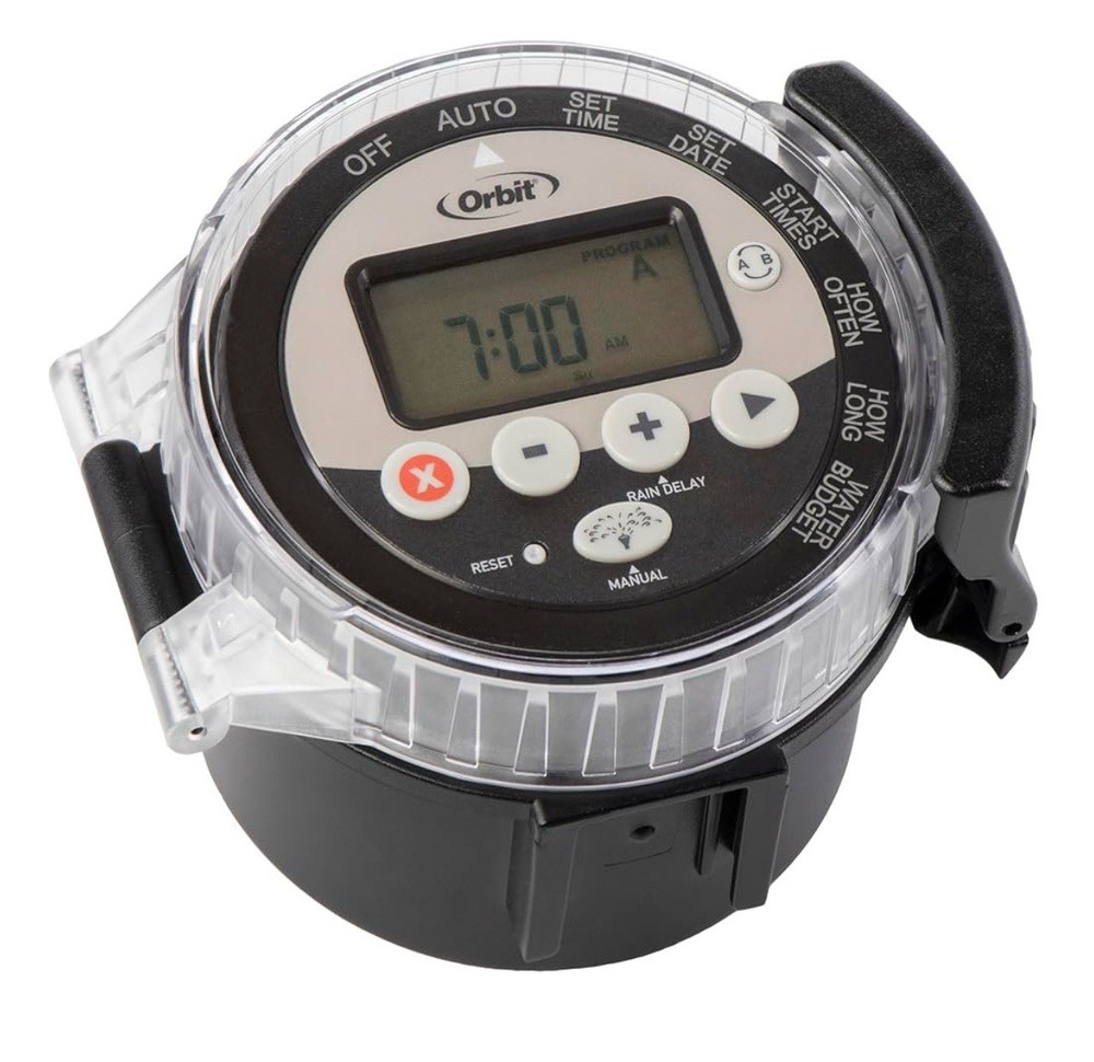 Orbit 57865 Black Battery-Operated Sprinkler Timer for Easy Watering