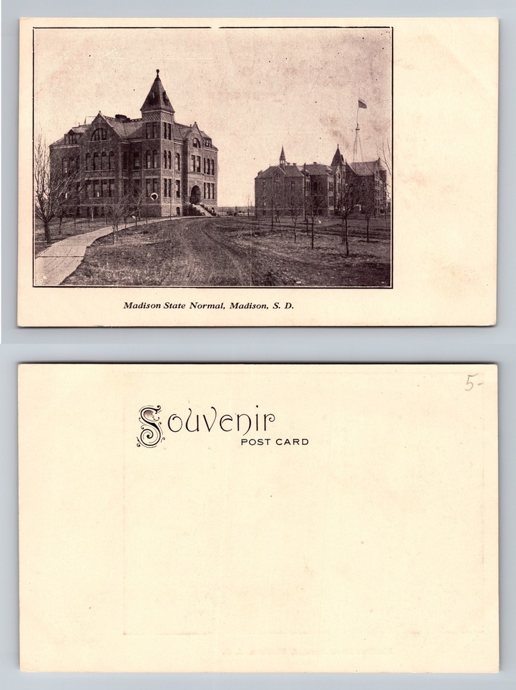 Madison SD-South Dakota Madison State Normal College Buildings, Vintage Postcard