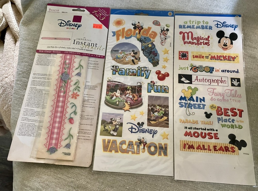 Disney Trip Florida Sandylion Acid Free Stickers Scrapbooking Princess Stencils-image