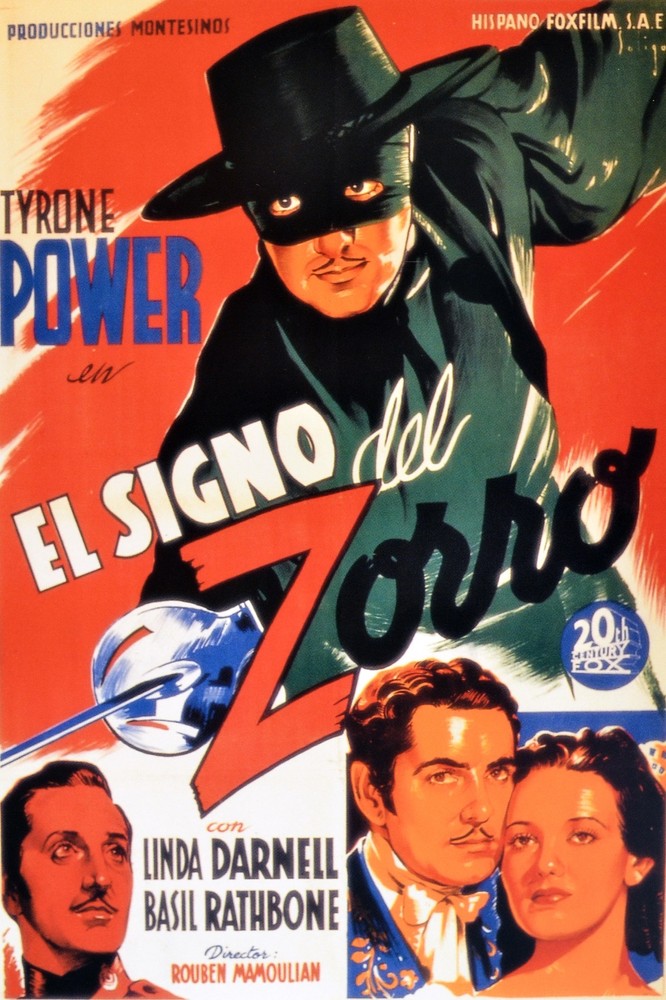 6115.Wall Decoration Poster.Interior art.Signo del Zorro.Tyrone Power movie film