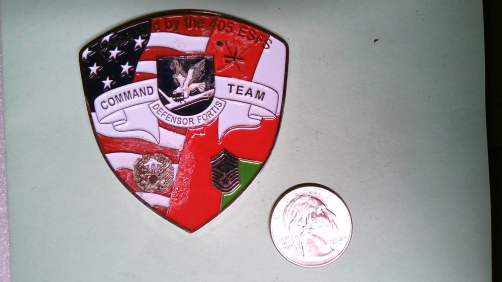 CHALLENGE COIN US AIR FORCE 405TH EXPEDITIONARY SECURITY SUPPORT SQUADRON COMMAN