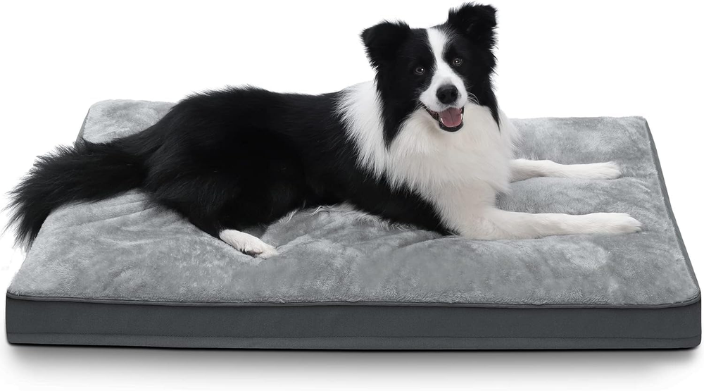 Waterproof Deluxe Plush Dog Crate Bed with Removable Washable Cover