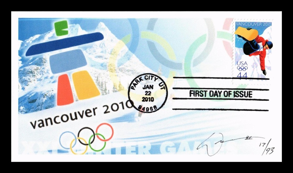 Dr Jim Stamps 44C Vancouver 2010 Winter Olympics First Day Cover