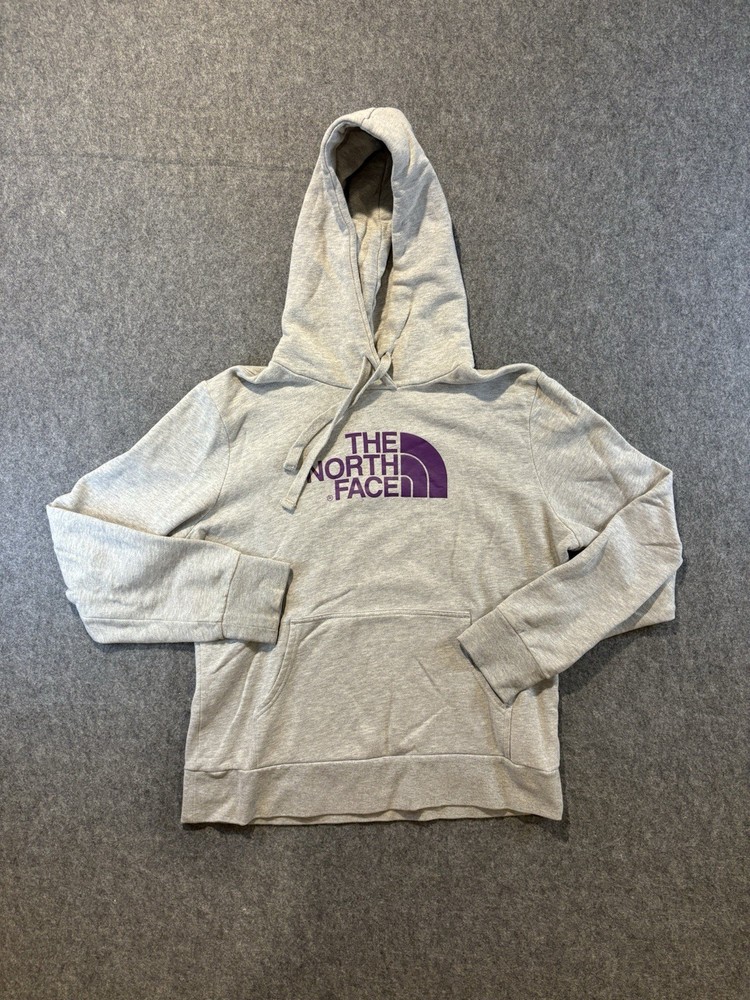 The North Face Purple Logo Women’s Size Large Pullover Hoodie Sweatshirt