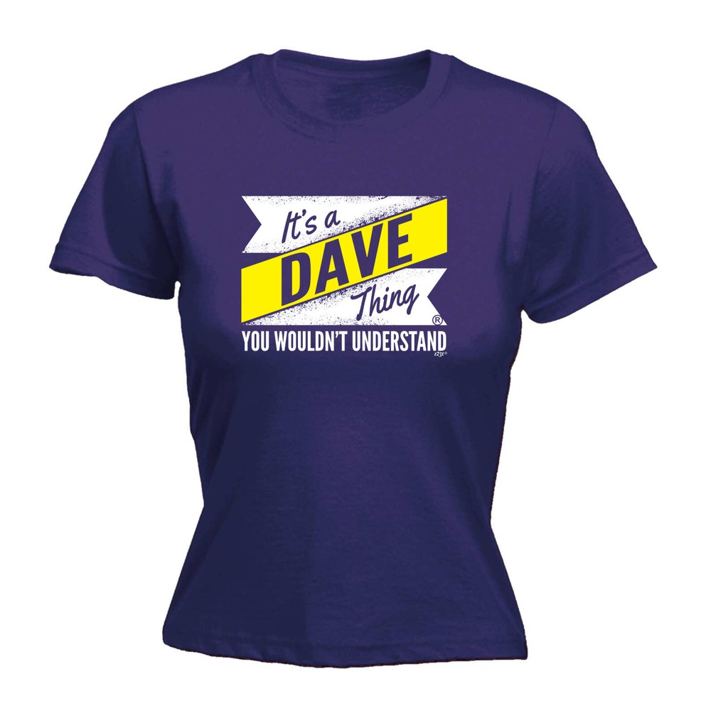 Dave V2 Surname Thing - Womens T Shirt Funny T-Shirt Novelty gift tshirt