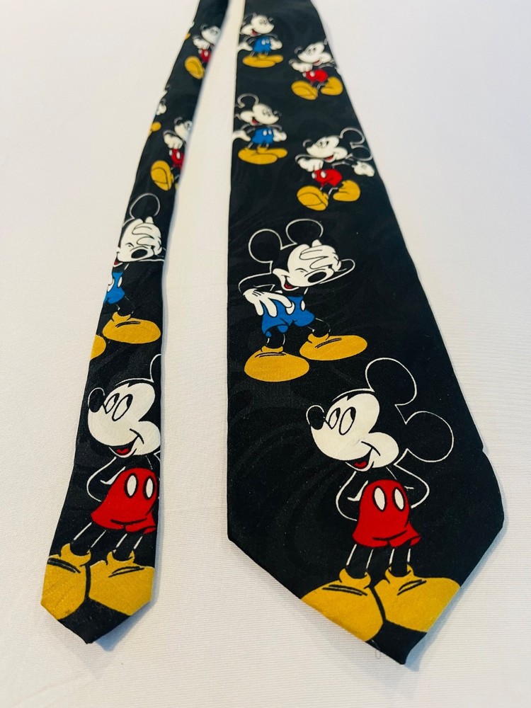 Vintage Disney Mickey Unlimited Men’s Tie by Balancine Multicolor Mickey Mouse
