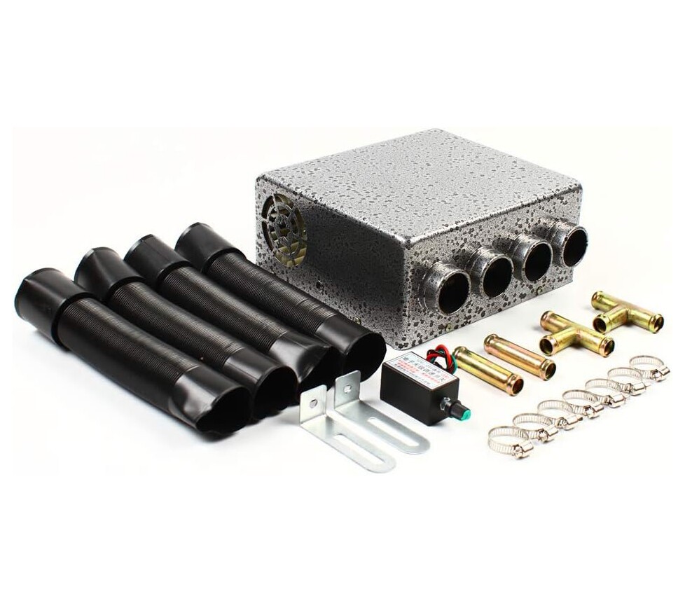Universal 12 VOLT Underdash Heater Heat w/ Speed Switch for Car or Truck 4 port