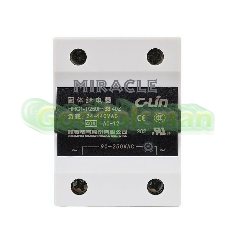 For HHG1-1/250F-38 10/15/25/40/60/80/100A C-Lin single-phase solid-state relay