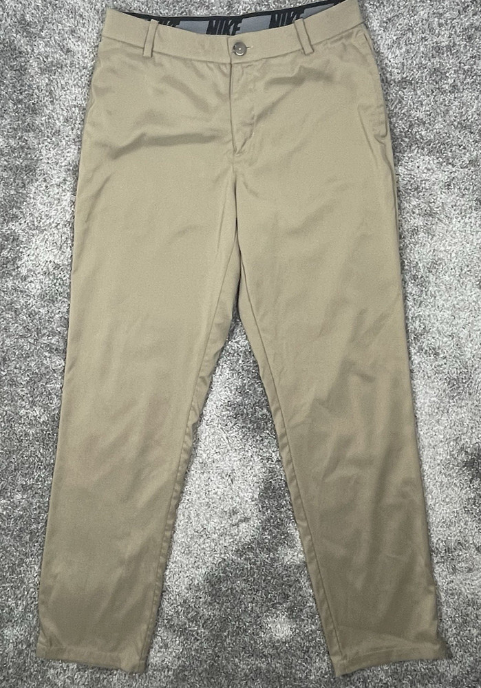 Nike Golf Pants Men's Size 32x32 Standard Fit Flex Khaki Light Brown AJ5489-247