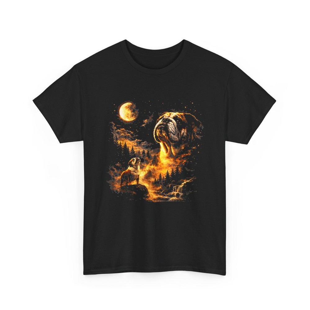 Bulldog Howling to The Moon Shirt, Dog with Moon Dogs Lovers Shirt