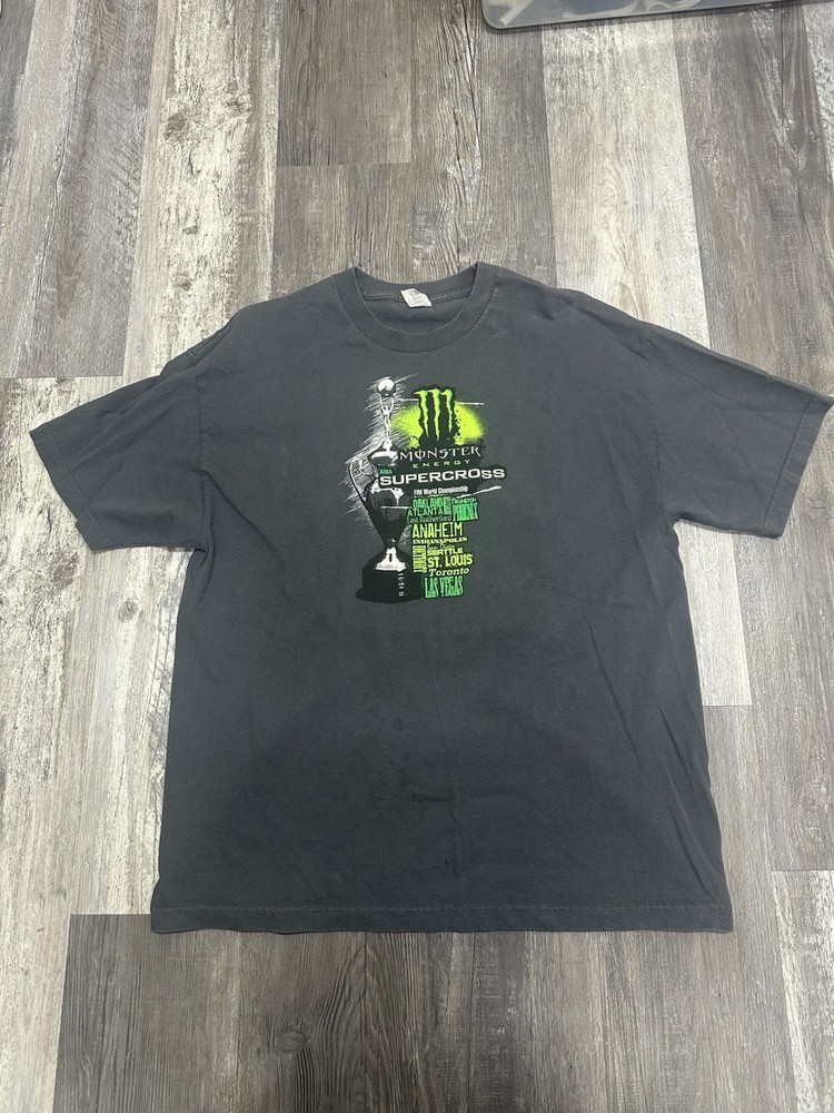Monster Energy Shift Racing Yamaha MX Tee Supercross Y2K Style Grunge