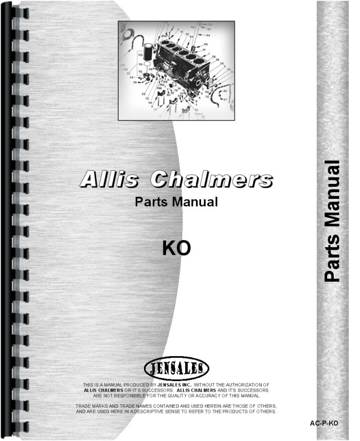 Allis Chalmers KO Crawler Parts Manual – Repair & Maintenance Guide