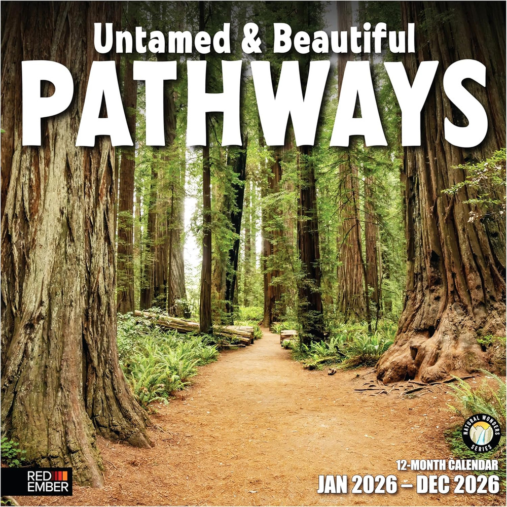 Untamed & Beautiful Pathways 2026 Wall Calendar 12 Month | 12