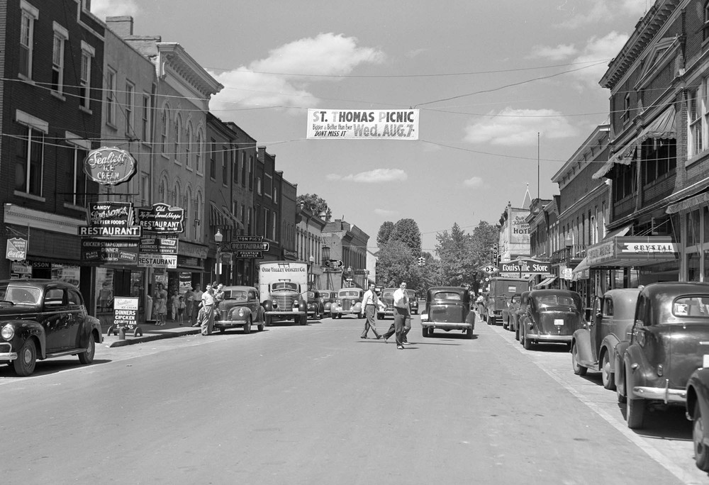 1940 Downtown Bardstown, Kentucky Vintage Old Photo 13