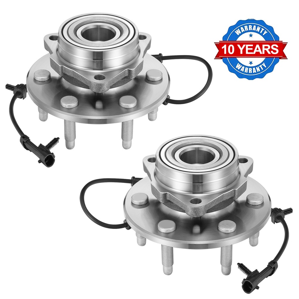 2x 4WD Front Wheel Hub Bearing for Chevy Silverado GMC Sierra 1500 Tahoe 6 Lugs