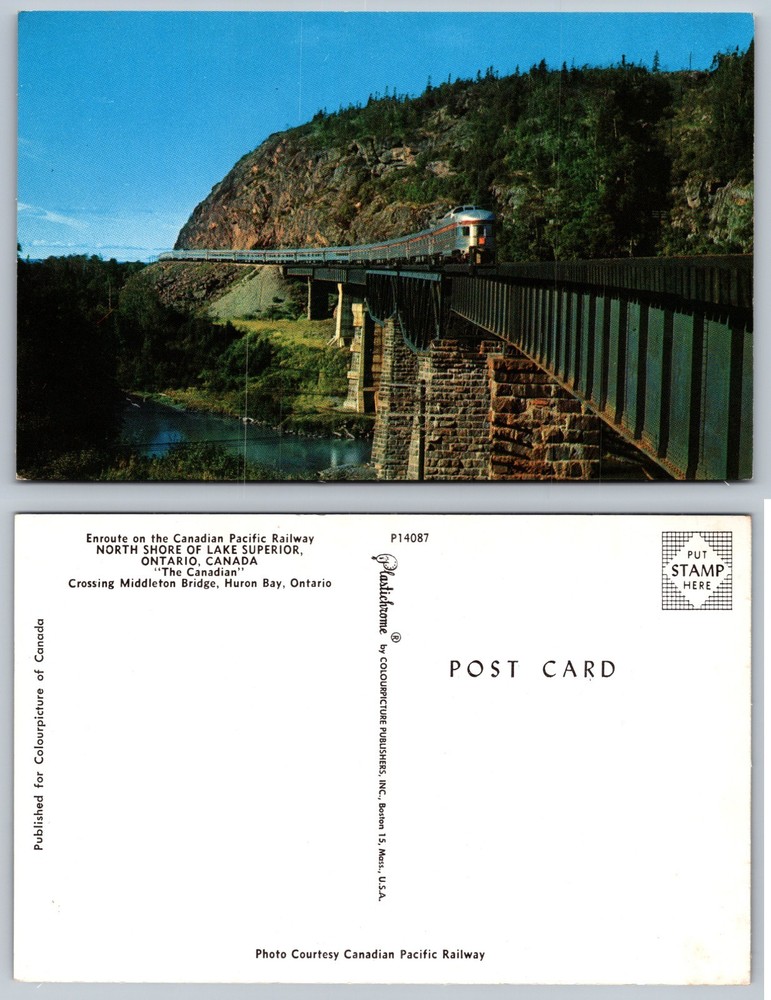Canadian Pacific Railway Middleton Bridge Ontario Postcard