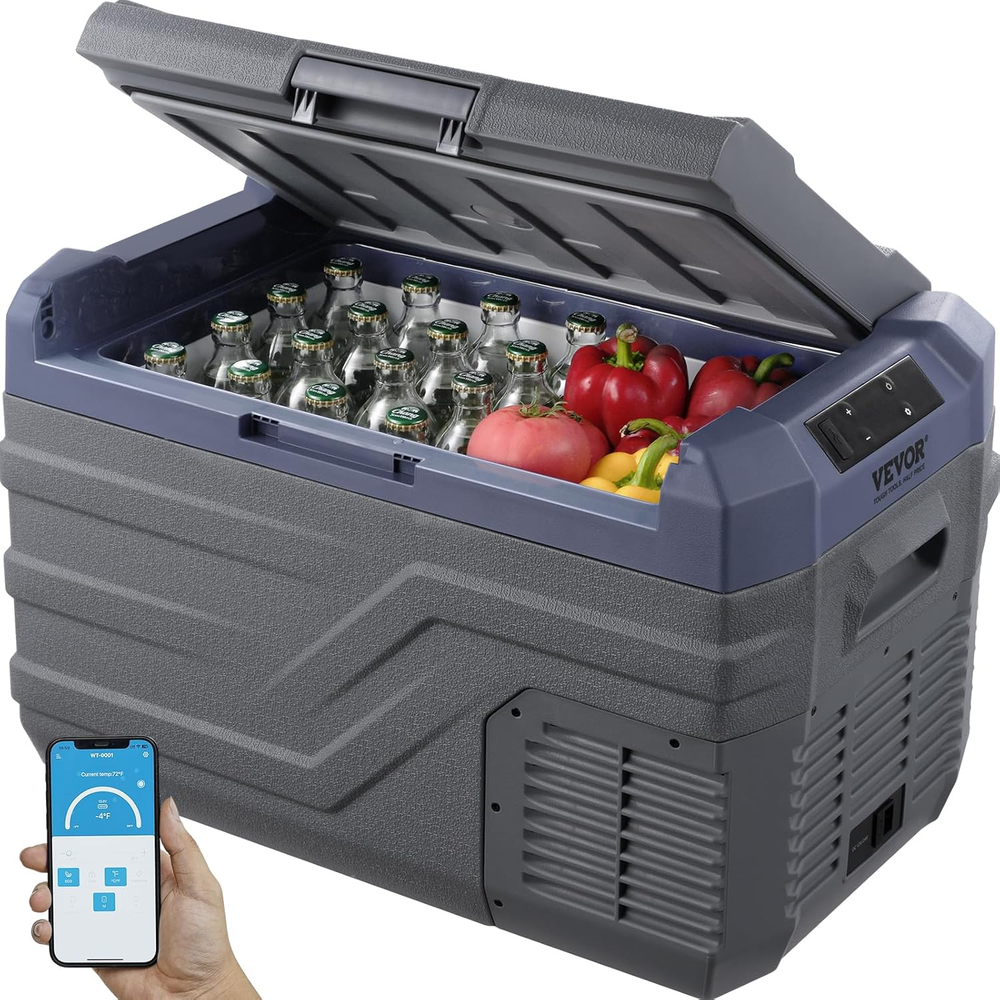 Car Refrigerator, 12 Volt Car Refrigerator Fridge, 30 L Single Zone Portable Fre