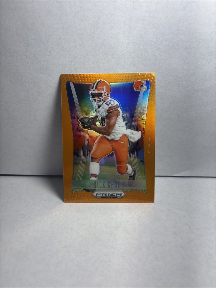 2024 Panini Prizm Deca - Nick Chubb #67 Orange Prizm /49 Color Match Clev Browns