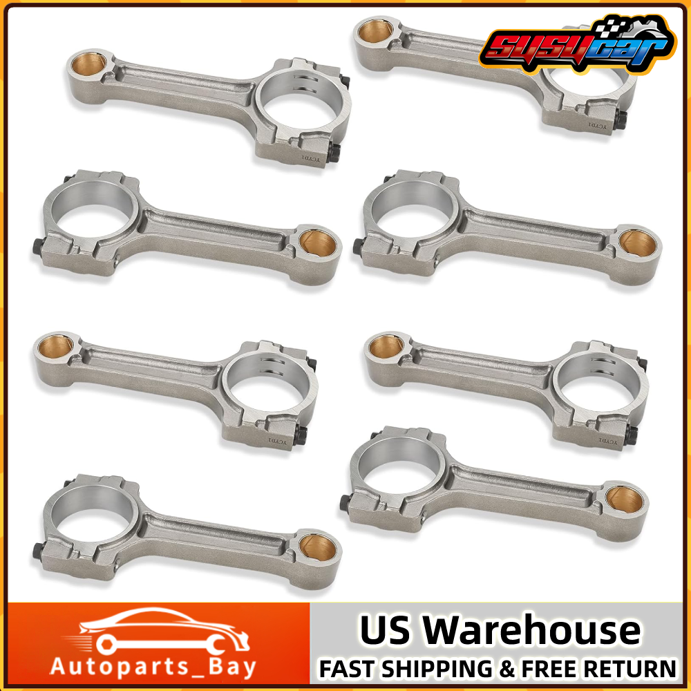 8 Floating Pin Rods for 5.3L 6.0L 6.2L LS2 LS3 Gen IV 12607475