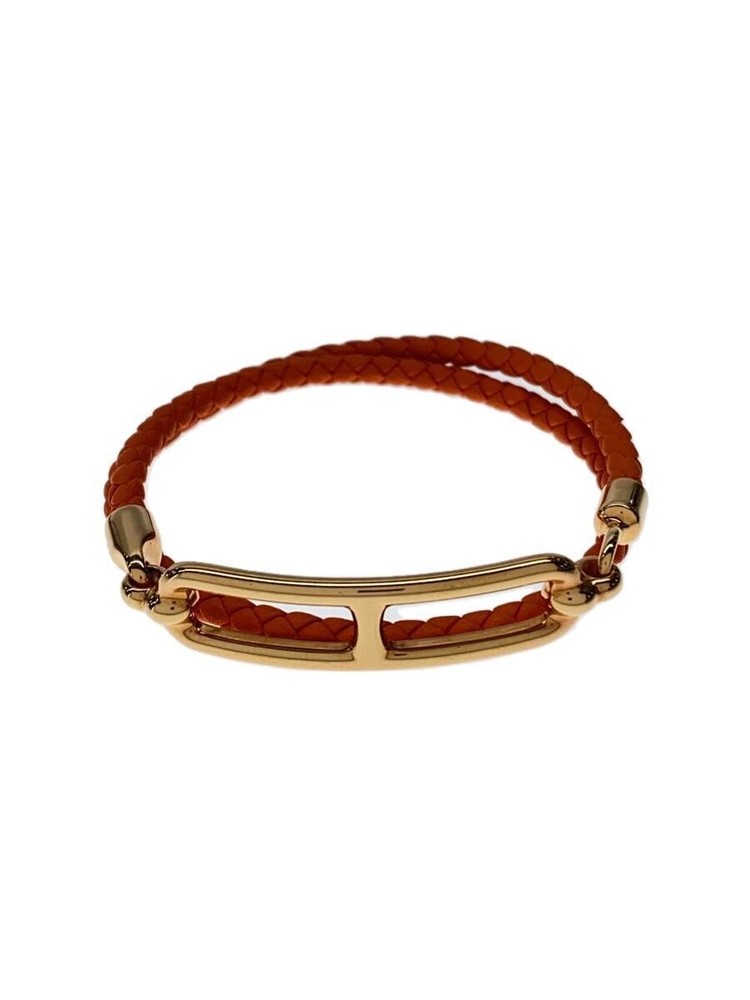 Hermes Leather Orn Women's Leli Deu Breur Tour 2722 Bracelet