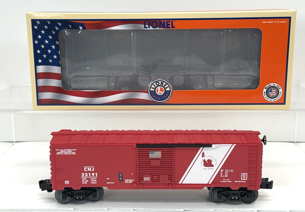 Lionel 6-58033 TCA METCA Jersey Central BoxCar O Gauge NEW Club CNJ