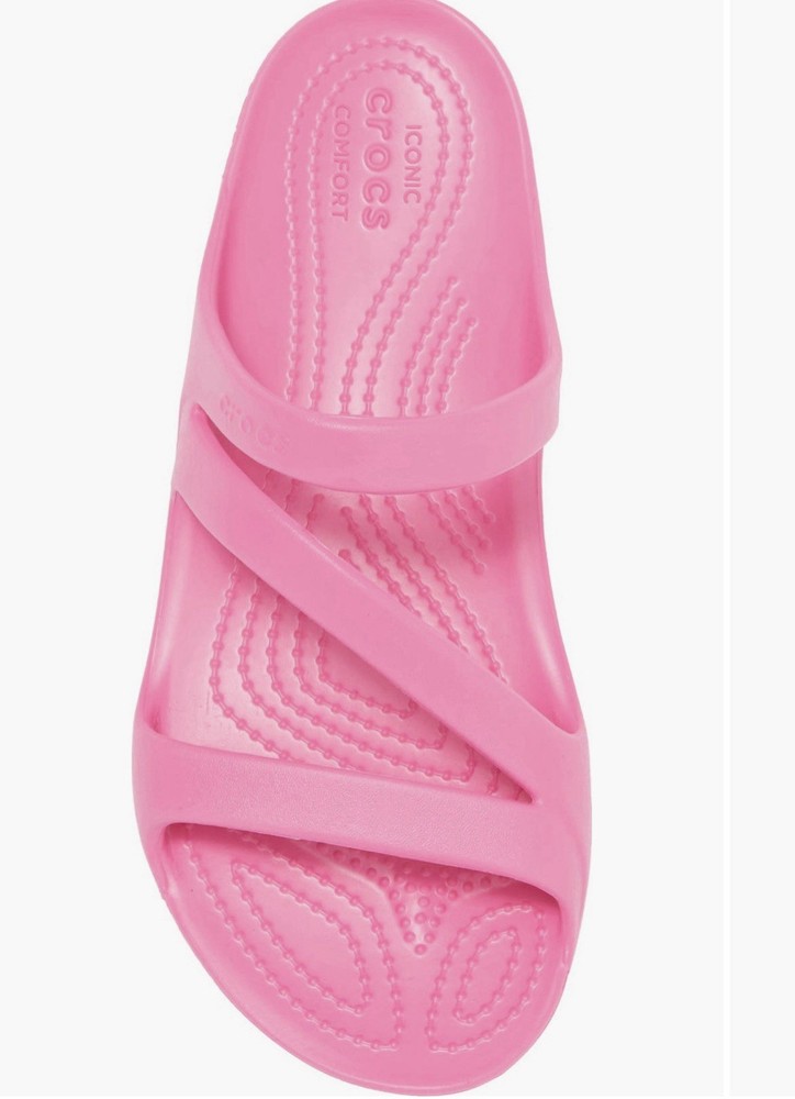 Crocs Kadee II Sandals Strappy Slide Slip-On Hot Pink Women’s Size 10 NWT