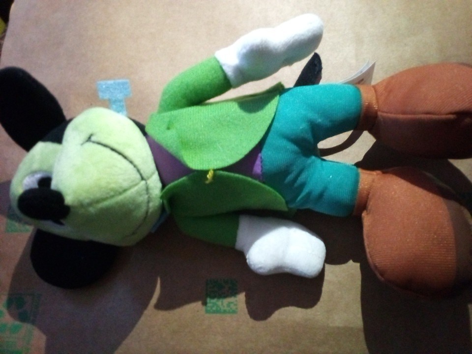 Disney Frankenstein Mickey Mouse Plush 9” Stuffed Animal Toy Halloween Green BO