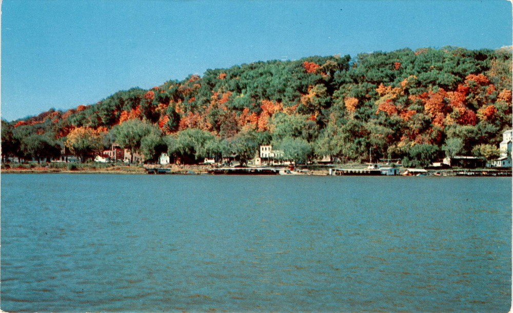 Goergan Studio, McGregor, Iowa, McGregor Heights, Boat Landing, Postcard