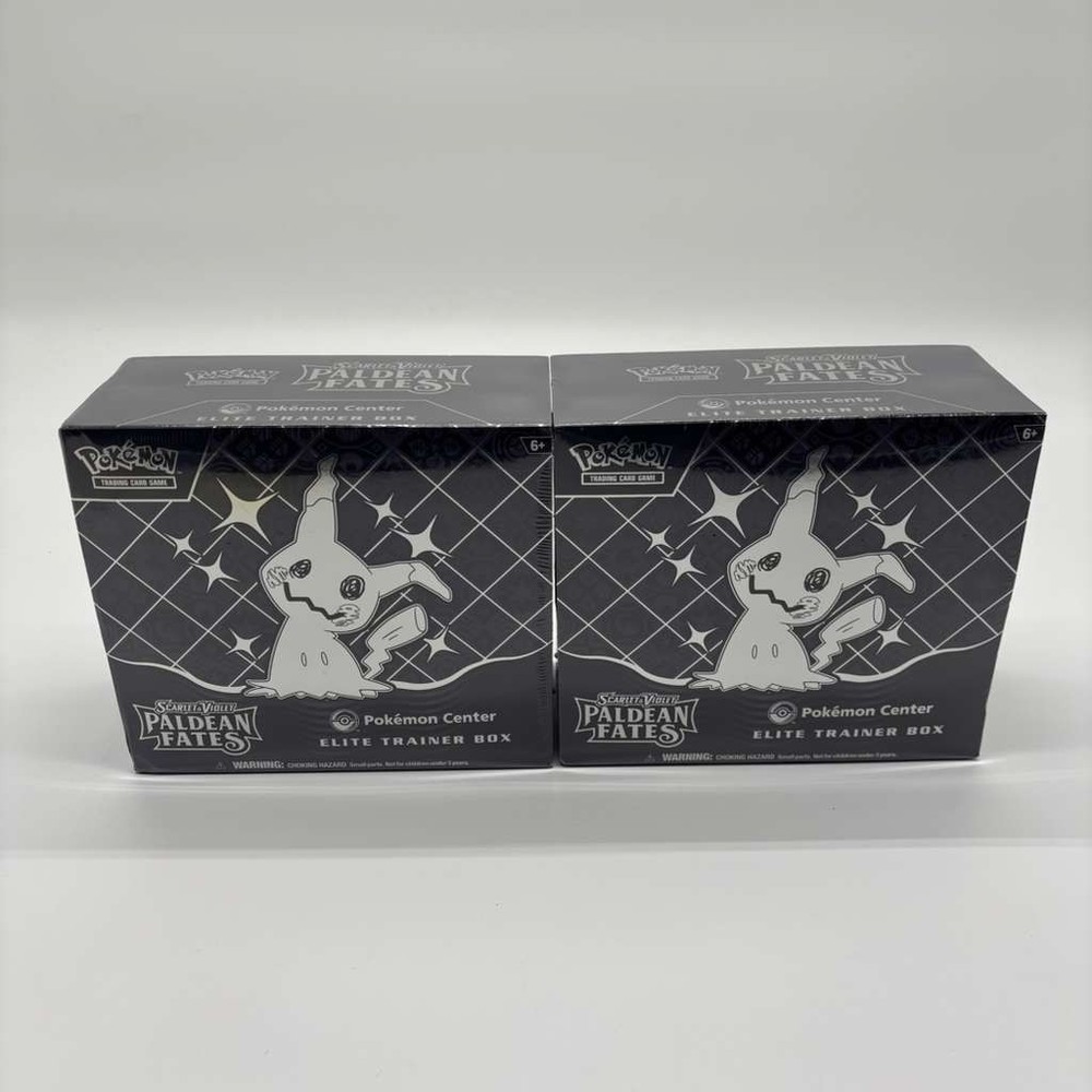 Lot of (2) Pokemon Center Paldean Fates PC Elite Trainer Box SEALED PC ETBPROBSTEIN is actively accepting consignments !!