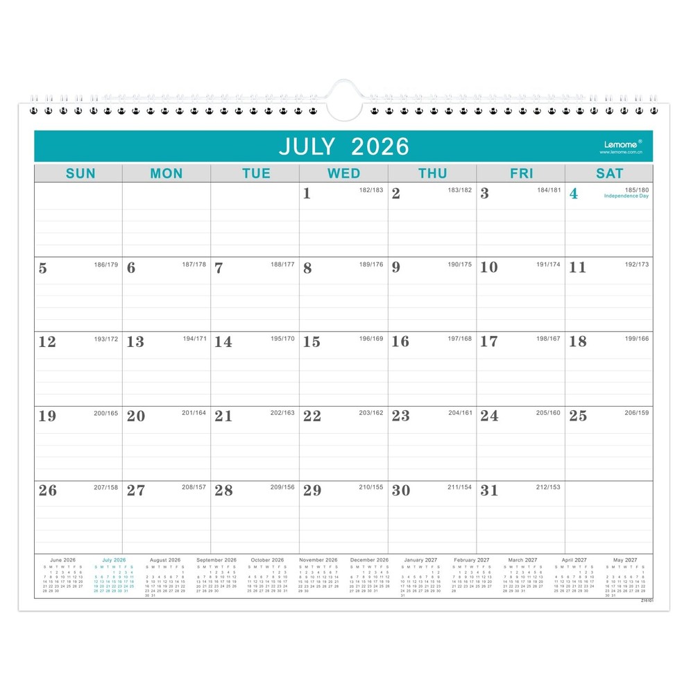 Calendar 20262027, 18 Months from July 2026 to December 2027,11.5