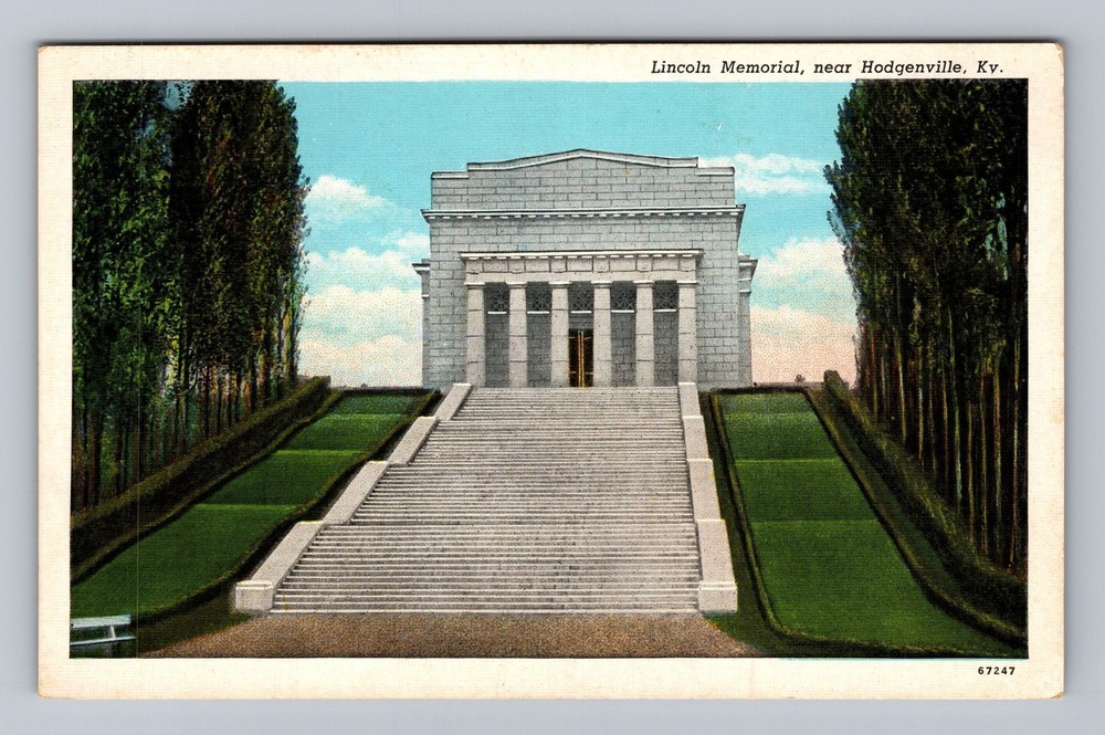 Hodgenville KY-Kentucky Lincoln Memorial Vintage Postcard