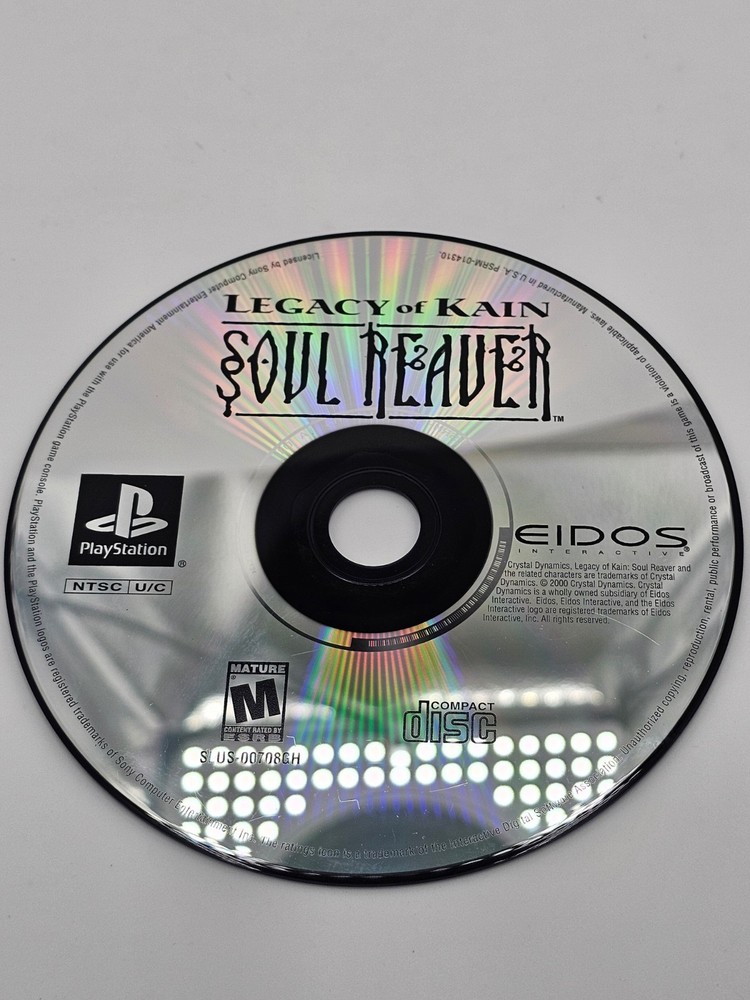 Sony Playstation 1 PS1 Legacy Of Kain Soul Reaver Disc Only Tested